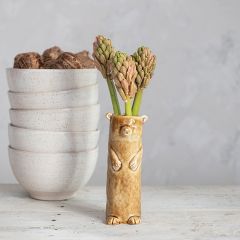Stoneware Bear Vase