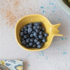 Stoneware Handled Berry Bowl Set of 4
