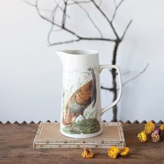 Stoneware Pitcher With Turkey Image