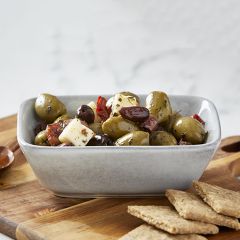 Stoneware Rectangular Side Bowl Set of 4