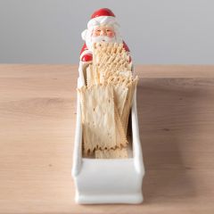 Stoneware Santa Cracker Dish