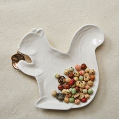 Stoneware Squirrel Plate