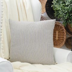 Striped Cotton Throw Pillow
