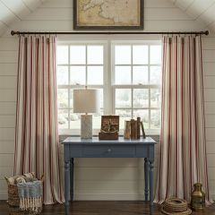 Striped Country Window Curtain Panel Set of 2