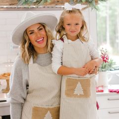 Striped Farmhouse Christmas Apron