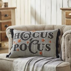 Striped Hocus Pocus Halloween Accent Pillow