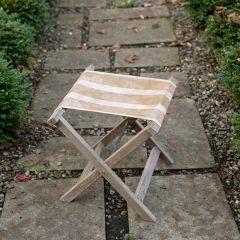 Striped Linen Camping Chair