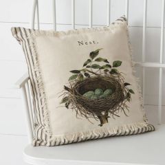 Striped Nest Accent Pillow
