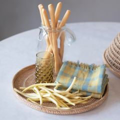 Stripes and Plaid Tea Towel Set of 2