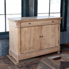Stripped Wood Sideboard Server Cabinet