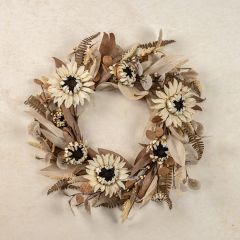 Subtle Sunflowers Autumn Wreath