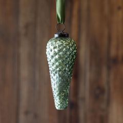 Sugar Pine Cone Mercury Glass Ornament