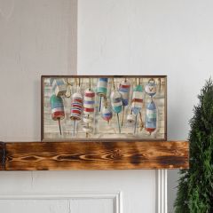 Summer Buoys By Silvia Vassileva Framed Wall Art