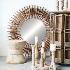 Sunburst Roti Pin Mirror
