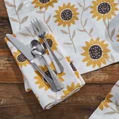Sunflower Whimsy Print Napkin