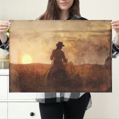 Sunset Ride Canvas Flat Wall Art