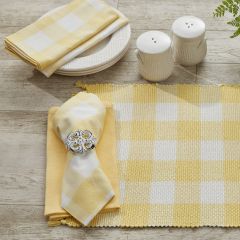 Sunshine Buffalo Plaid Fabric Napkin