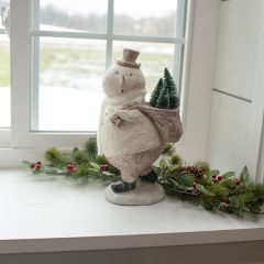 Surprised Frosty Tree Haul Figurine
