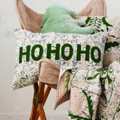 Suzani Pattern Ho Ho Ho Lumbar Pillow