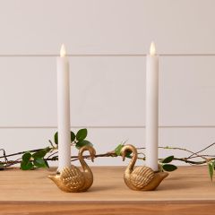 Swan Candle Holder Set of 2