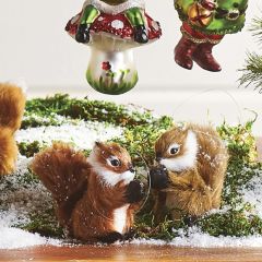 Sweet Squirrel Ornament Set of 2