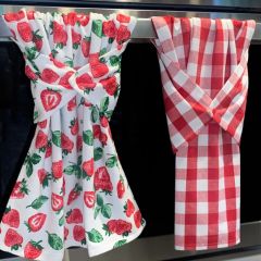 Sweet Strawberries Kitchen Towel Set of 2