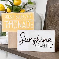 Sweet Summertime Wood Sign Set of 2