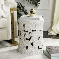 Swirling Clouds Ceramic Garden Stool