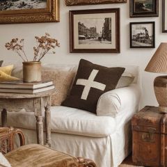 Swiss Cross Accent Pillow Brown