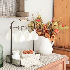 Tabletop Caddy With Hooks