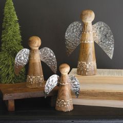 Tabletop Christmas Angel Figurines Set of 3