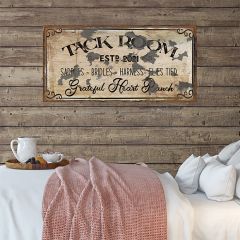 Tack Room Canvas Wall Sign