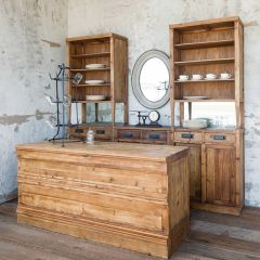 Tall Bar Back Storage Cabinet