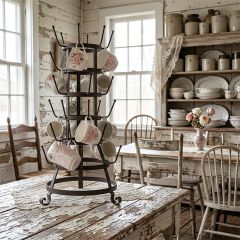 Tall Metal Glass Drying Rack