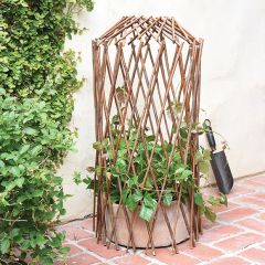 Tall Woven Willow Plant Trellis