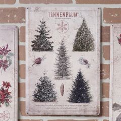 Tannenbaum Trees Metal Wall Sign