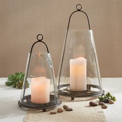 Tapered Glass Hanging Lantern