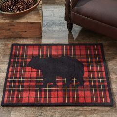 Tartan Plaid Bear Indoor/Outdoor Rug