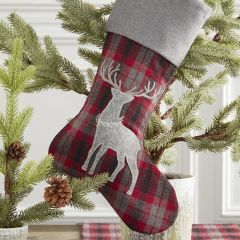 Tartan Plaid Deer Stocking