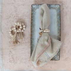 Tasseled Beaded Napkin Ring