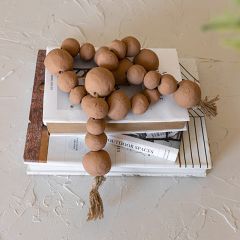 Tasseled Terracotta Bead Garland
