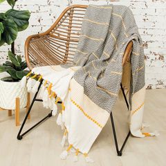 Tasseled Throw Blanket