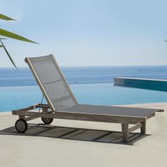 Teakwood Pool Side Lounger