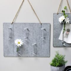 Test Tube Vase Metal Wall Hanging