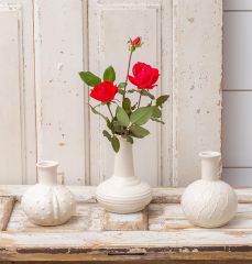 Textured Bud Vase Set of 3