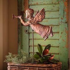Textured Christmas Angel On Stand