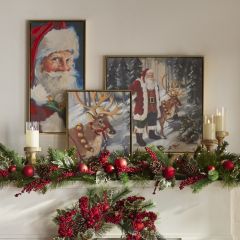 Textured Christmas Wall Art