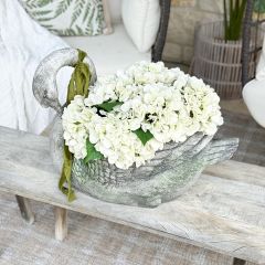 Textured Indoor/Outdoor Swan Planter