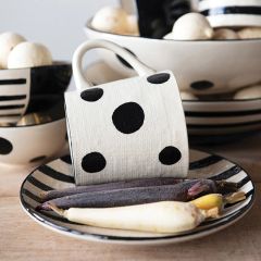 Textured Modern Stoneware Mug Set of 2