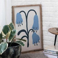 Textured Paper Flower Wall Art